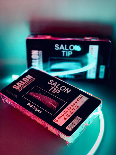 بسته ۵۰۰ عددی تیپ کاشت ناخن شماره ای سالن